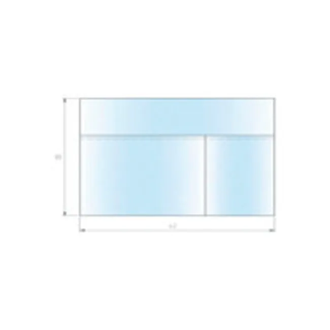 Buzunar adeziv pentru instrumente 35 × 42 cm, cu 2 compartimente, steril (cutie 100 buc)