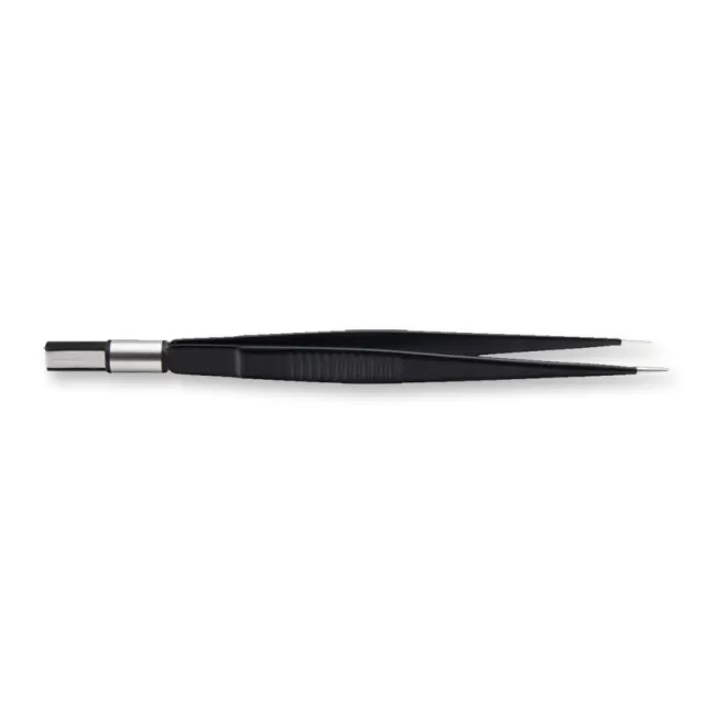 Pensă bipolară dreaptă non-stick cu conector european, 18 cm, vârf 1 mm (1 buc)