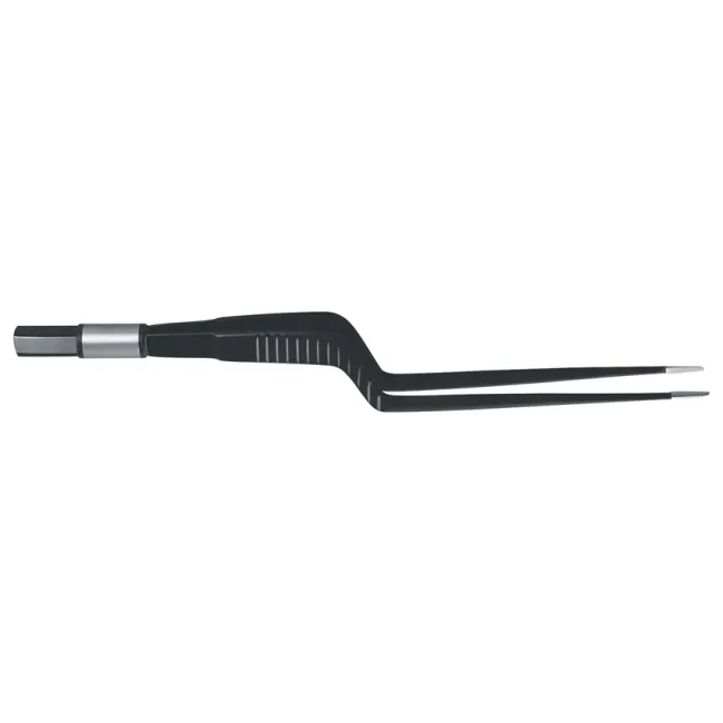 Pensă bipolară baionetă non-stick cu conector european, 18 cm, vârf drept 1 mm (1 buc)
