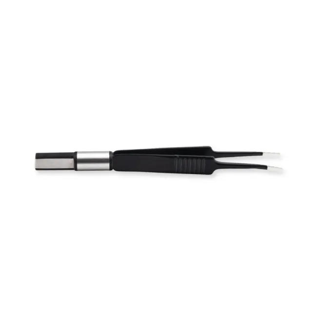 Pensă bipolară europeană non-stick Jeweler 11,5 cm, vârf drept 0,7 mm