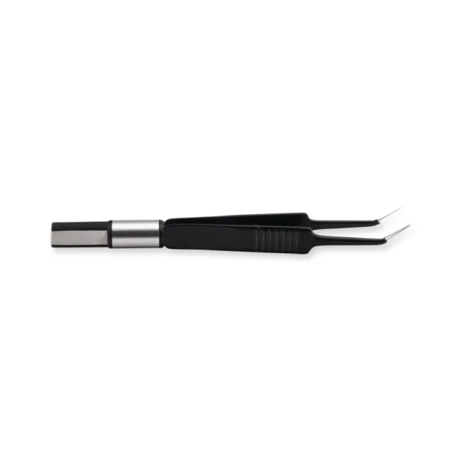 Pensă bipolară europeană non-stick Jeweler 11,5 cm, vârf angulat 0,7 mm