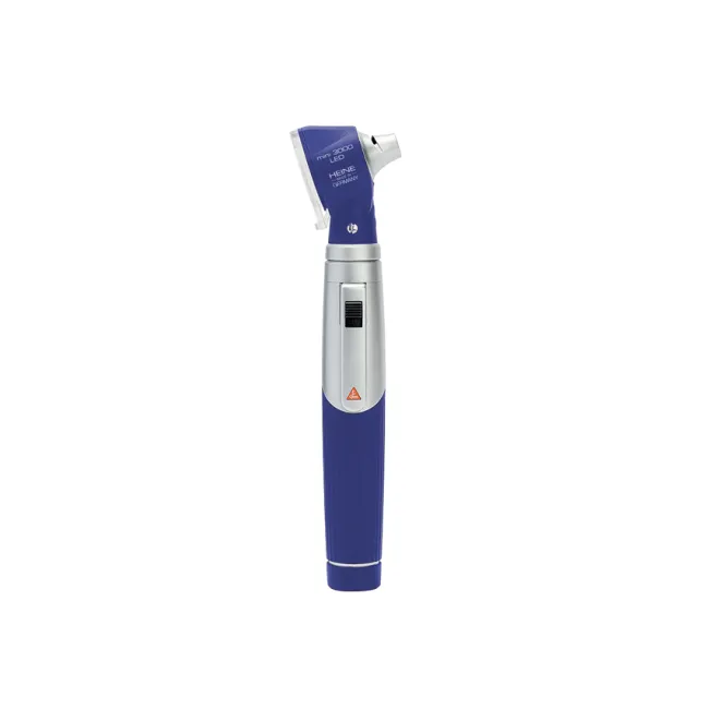 Otoscop HEINE MINI 3000 LED cu iluminare directă, specule refolosibile și trusă – albastru