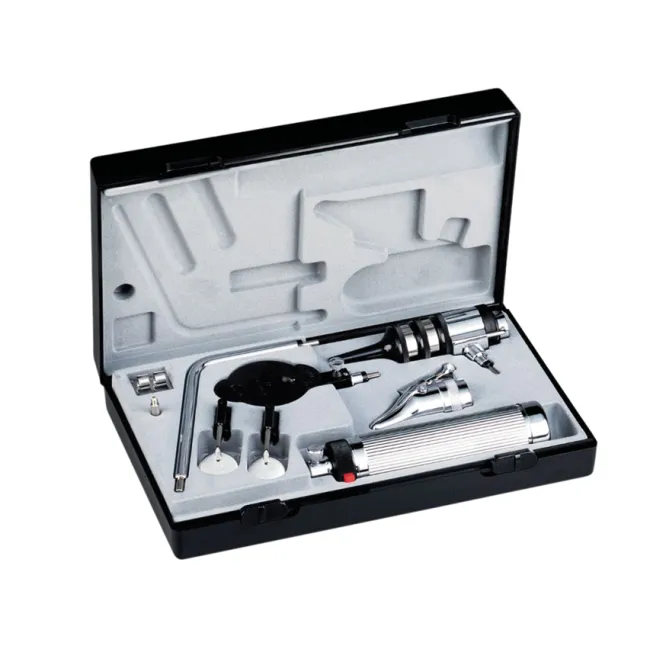 Set diagnostic portabil Riester Econom Vacuum 2,7 V/XL 2,5 V cu mâner tip C pentru ORL și oftalmologie (1 buc)
