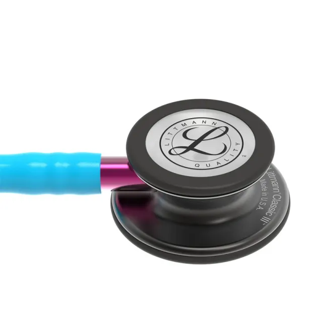 Stetoscop 3M Littmann Classic III turcoaz cu finisaj fumuriu (1 buc)