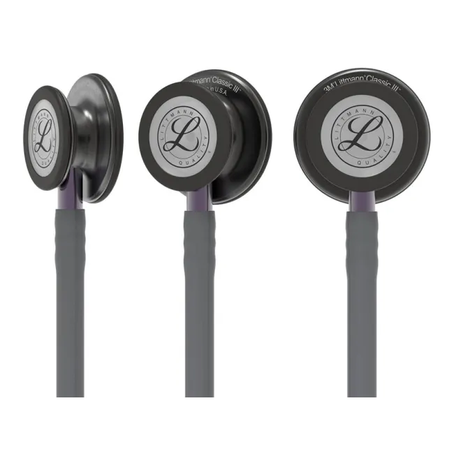 Stetoscop 3M Littmann Classic III Special Edition gri cu finisaj smoke, adult și pediatric (1 buc)
