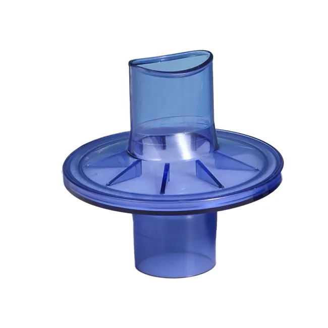 Filtru antibacterian cu bucal integrat pentru spirometre Medical Graphics, Ø 3,4×3,6 cm (cutie 100 buc)