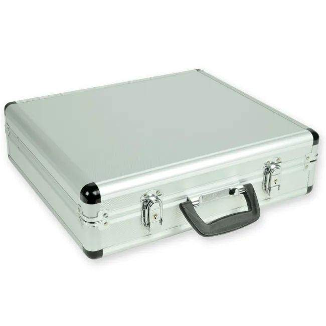 Valiză din aluminiu goală 400 × 350 × 100 mm cu 6 compartimente