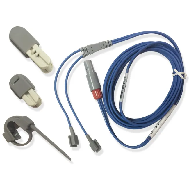 Kit sonde SpO2 veterinare cu 2 senzori tip Y și 3 adaptoare din cauciuc (1 kit)