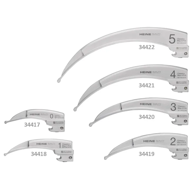 Lamă de laringoscop cu fibră optică HEINE MAC 2, 115 mm (1 buc)