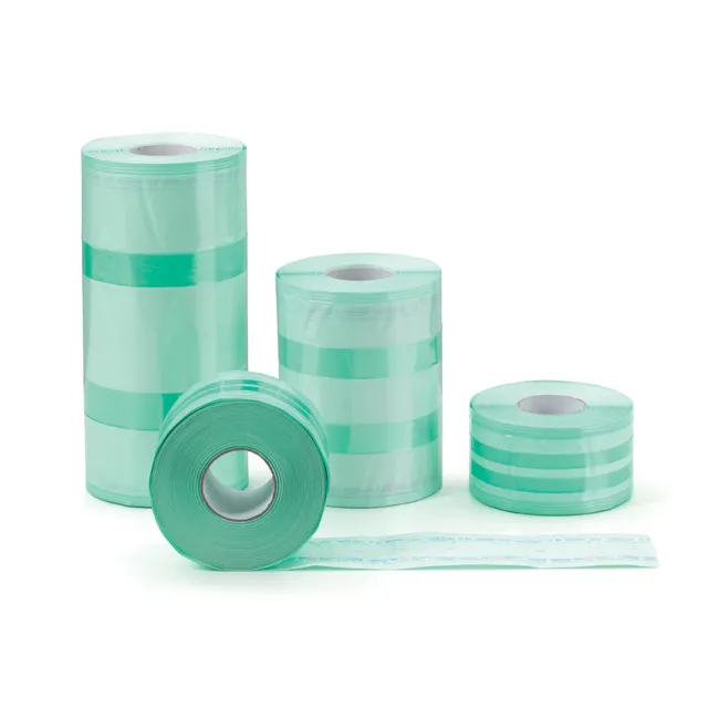 Role plisetate pentru sterilizare ELINE 100 m × 100 mm × 25 mm (cutie 4 buc)