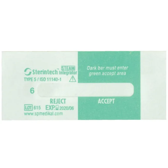 Integrator chimic Moving Front Clasa 5 pentru sterilizare cu abur 134°C (cutie 1000 buc)
