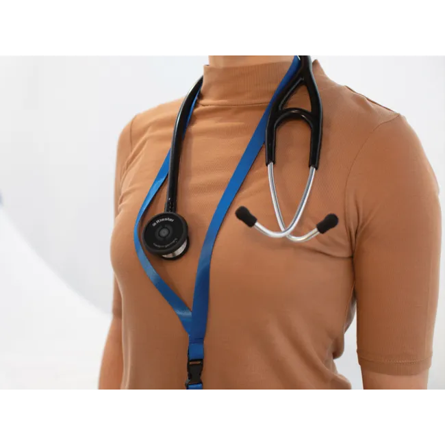 Stetoscop Riester Cardiophon 2.0 din oțel inoxidabil, negru, membrană dublă Ø 32/44 mm (1 buc)