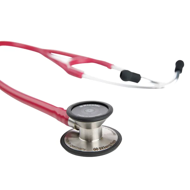 Stetoscop Riester Cardiophon 2.0 din oțel inoxidabil, burgundy, membrană dublă Ø 32/44 mm (1 buc)