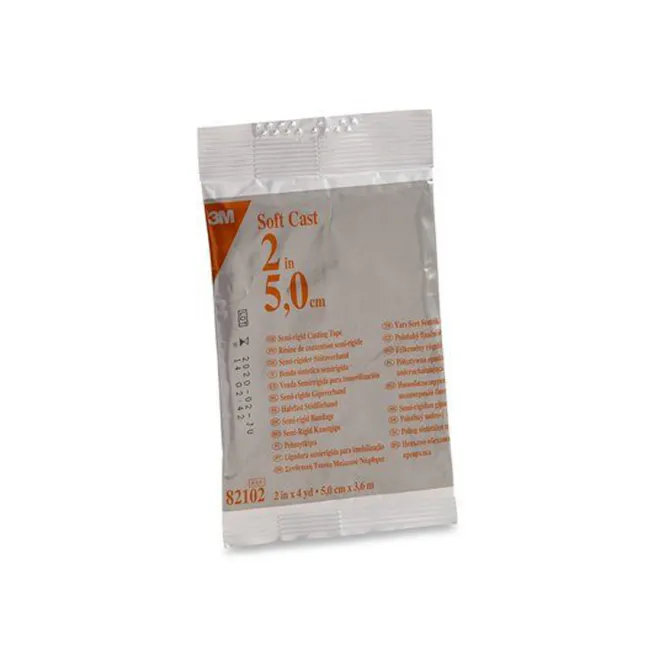 Bandaj sintetic semirigid 3M Soft-Cast din fibră de sticlă, alb, 5 cm × 3,65 m (cutie 10 buc)