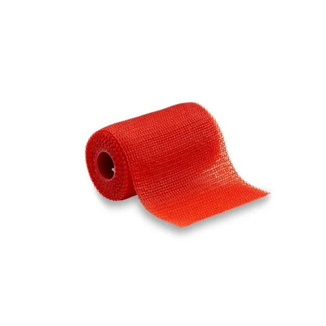 Bandă de imobilizare semirigidă 3M Soft-Cast din fibră de sticlă, roșie, 7,5 cm × 3,65 m (cutie 10 buc)