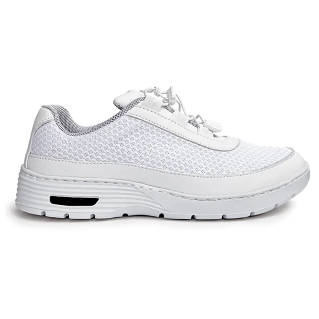Pantofi de protecție profesionali HF100, mărimea 37, cu șireturi elastice, albi (pereche)