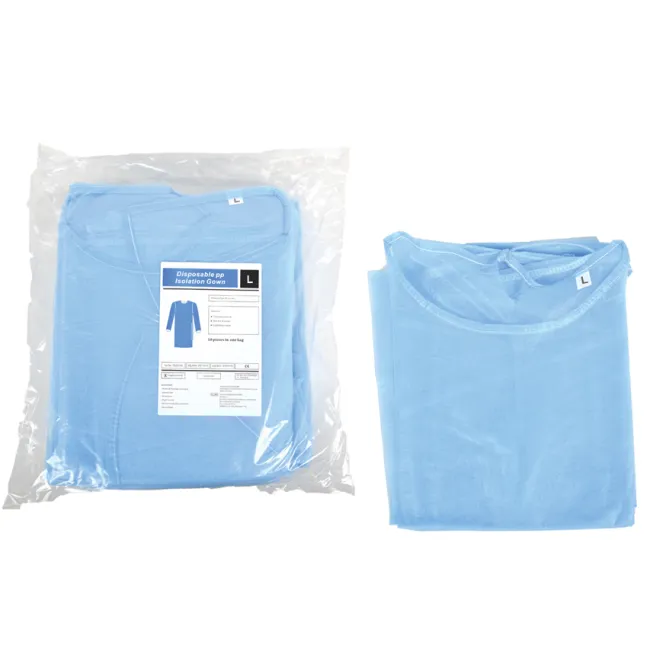 Halat de protecție de unică folosință PP 25 g/m², impermeabil, mărimea L, nesteril (cutie 100 buc)