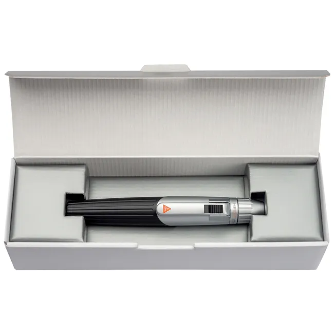 Lampă de examinare LED HEINE MINI-C, compactă, 20.000 cicluri comutare, baterii AAA