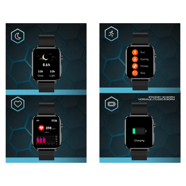 Smartwatch Quadrant cu monitorizare parametri de sănătate și sport