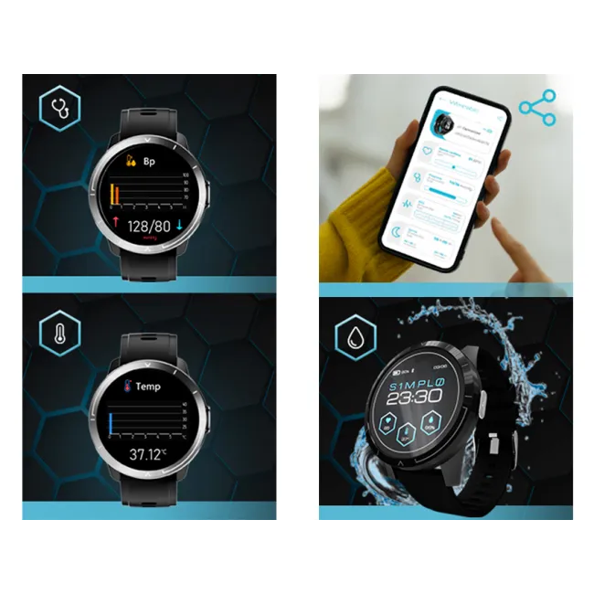 Smartwatch Sportpix cu monitorizare 11 parametri de sănătate și activitate sportivă