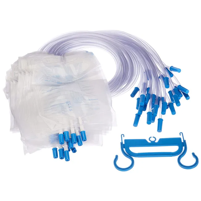 Pungă de urină 2000 ml cu valvă antireflux și tub 90 cm, fără latex și DEHP (cutie 250 buc)