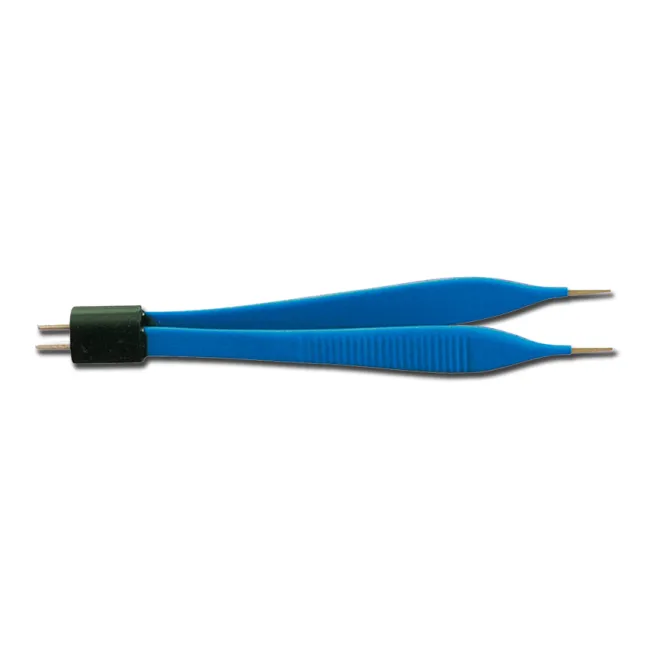 Pensă bipolară izolată Adson US 12,1 cm, vârfuri rotunde 1 mm (1 buc)