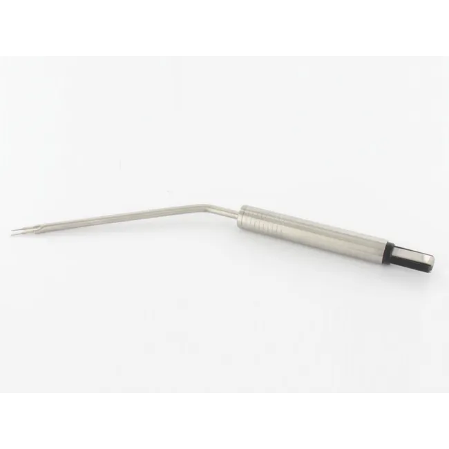 Pensă bipolară Binner angulată 18 cm, conector EU, aplicație ORL (1 buc)
