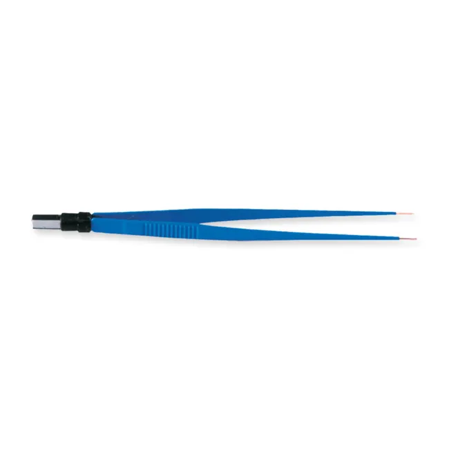 Pensă bipolară dreaptă izolată 18 cm, vârf 1 mm, conector european (1 buc)