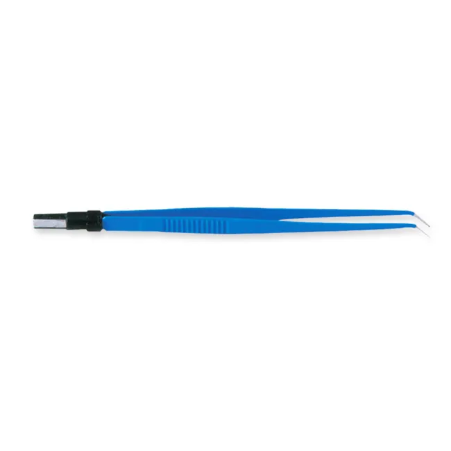 Pensă bipolară dreaptă izolată cu vârf angulat 0,3 mm, 18 cm, conector european