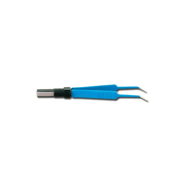 Pensă bipolară izolată tip Jeweler cu vârf angulat 0,25 mm, 11,5 cm, conector european