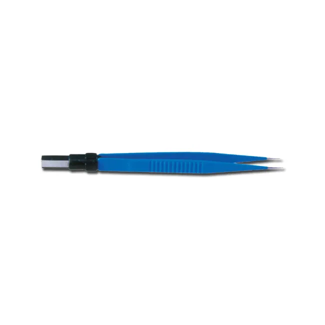 Pensă bipolară dreaptă izolată cu vârf drept rotund 0,5 mm, 15 cm, conector european (1 buc)
