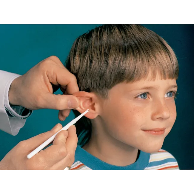 Curetă auriculară Flexloop cu vârf flexibil 4 mm, albă (cutie 50 buc)