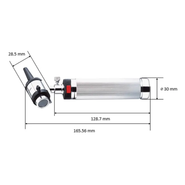 Otoscop Riester UNI I Vacuum 2,7 V cu mâner tip C pentru examinări ORL (1 buc)