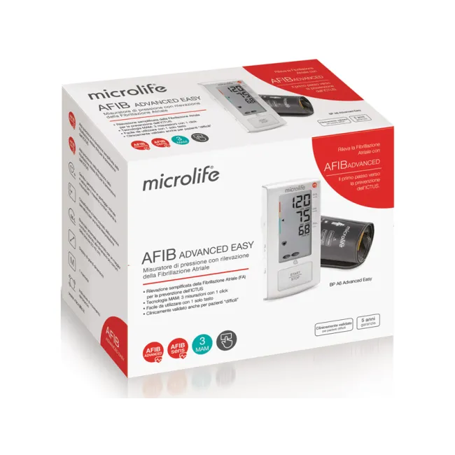 Tensiometru digital Microlife AFIB Advanced Easy cu detecție fibrilație atrială