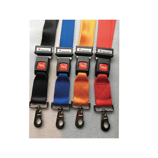 Set 4 centuri de siguranță cu cârlig pentru barele și plăcile spinale, poliester, lățime 4,8 cm