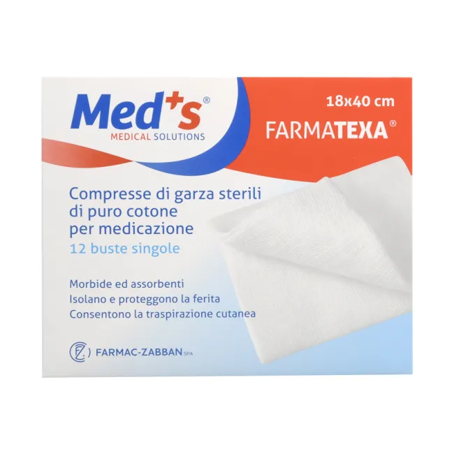 Comprese sterile din bumbac hidrofil 18 × 40 cm (cutie 12 buc)