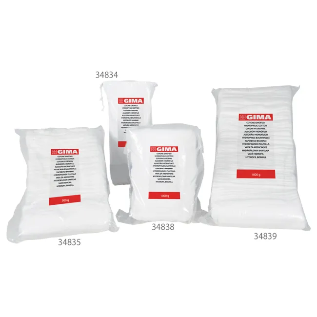 Vată hidrofilă 100% bumbac 500 g, pliere Z (cutie 20 buc)