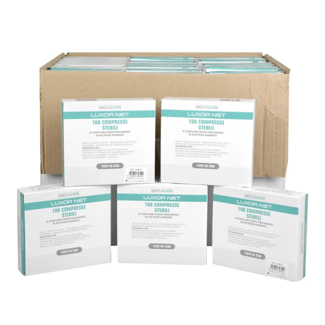Comprese din material nețesut fără fire radiopace 10 × 10 cm, 60 cutii x 100 comprese