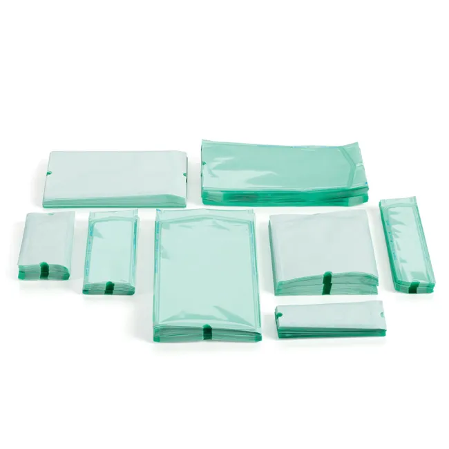 Pungi plate pentru sterilizare Eline 150 × 400 mm, cu indicatori de culoare (cutie 1000 buc)