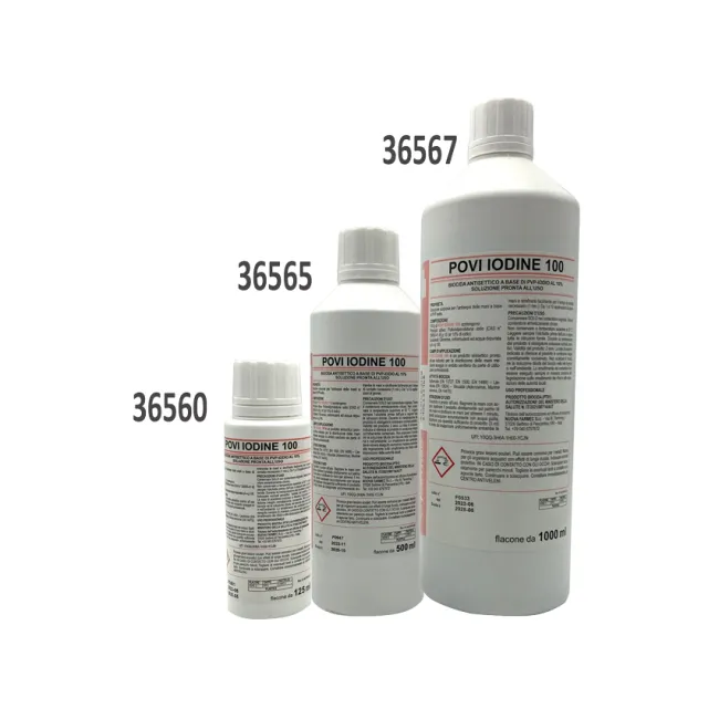 Soluție antiseptică Povi-Iodine 100 cu iodopovidonă 10%, 125 ml (cutie 24 buc)
