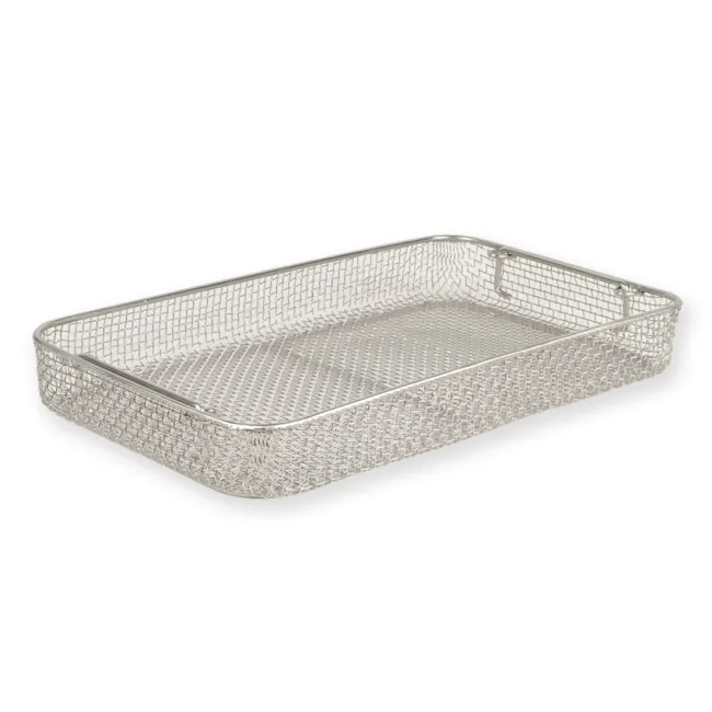 Coș din sârmă din oțel inoxidabil 405 × 255 mm, înălțime 50 mm (1 buc)