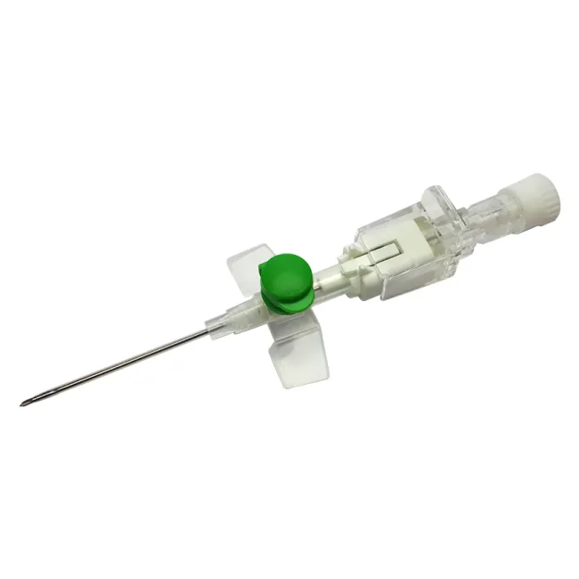 Cateter intravenos Terumo Surshield Versatus cu protector 18G – 1,3 × 32 mm, verde, steril (cutie 50 buc)