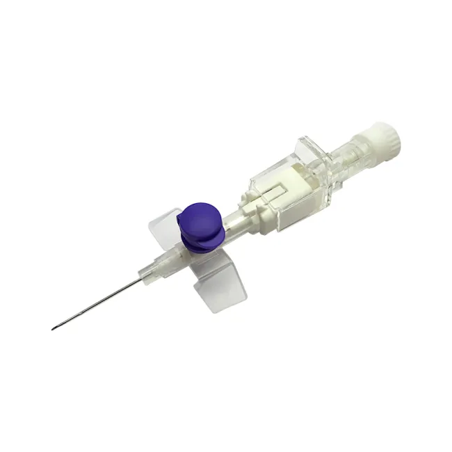 Cateter intravenos Terumo Surshield Versatus cu protector 26G – 0,64 × 19 mm, violet, steril (cutie 50 buc)