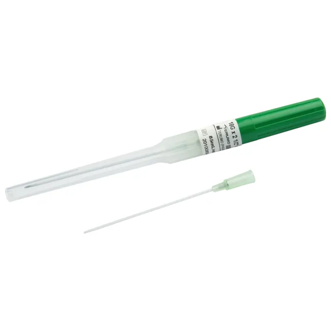 Cateter intravenos Terumo Surflo 18G 1,3 × 64 mm, verde, steril (cutie 50 buc)