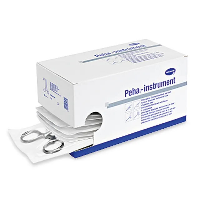 Foarfece chirurgicale sterile de unică folosință ascuțit/obtuz drepte 14,5 cm (cutie 25 buc)