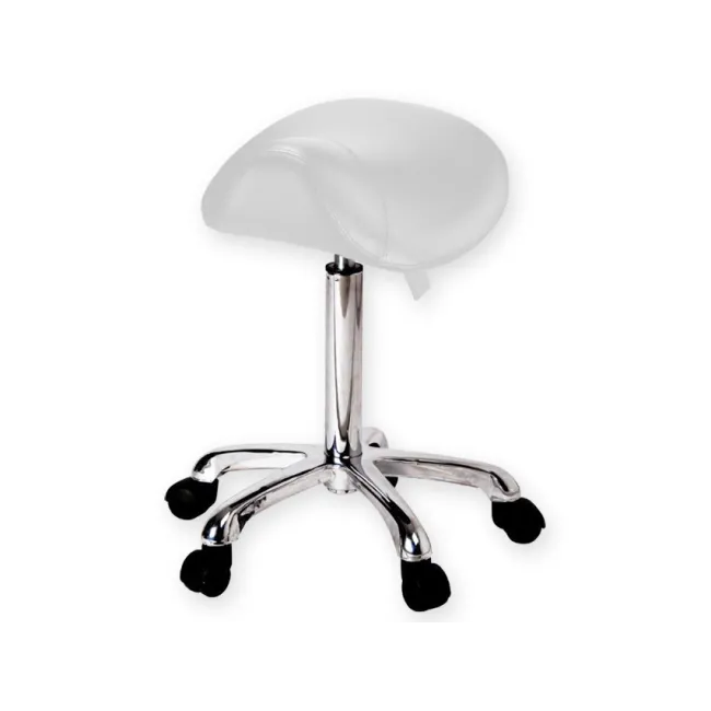 Scaun ergonomic ERGO cu șa, reglabil în înălțime, alb