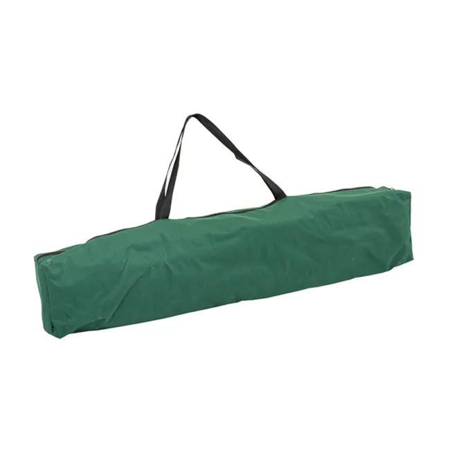 Pat de campanie pliabil GIMA, aliaj de aluminiu, verde