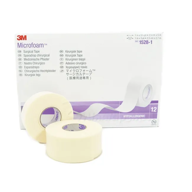 Bandă adezivă chirurgicală elastică 3M Microfoam 25 mm × 5 m (cutie 12 buc)