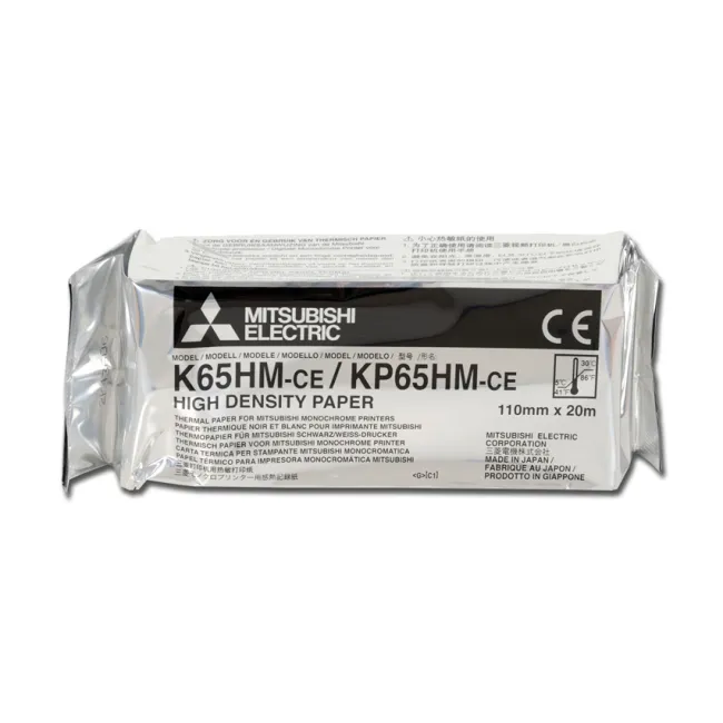 Hârtie termică Mitsubishi K65HM-CE, densitate înaltă, contrast ridicat (cutie 4 buc)
