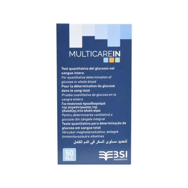 Benzi test glucoza biosenzor cu chip pentru glucometre Gima (cutie 50 buc)